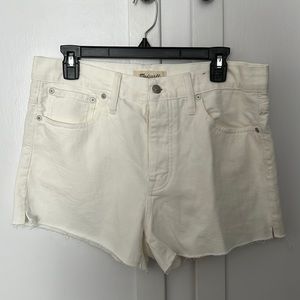 White Madewell Denim Shorts